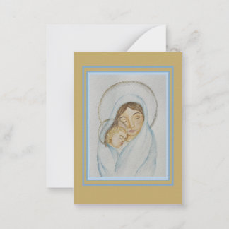 Magnificat Holy Card – Mary’s Mantle Collection  Mitteilungskarte