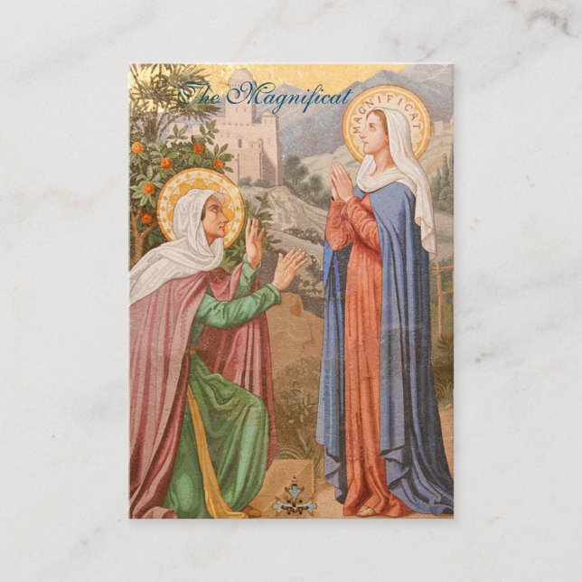 Magnificat - Prayer Card (Flat) Visitenkarte (Vorderseite)