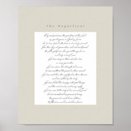 Magnificat Print - Braun, Englisch Poster