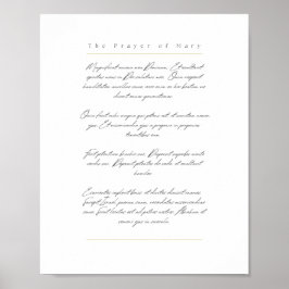 Magnificat Print - Weiß, Latein Poster