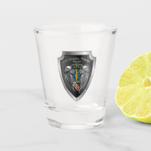 Magnificent 5th Special Forces Group (Im Flugzeug) Schnapsglas