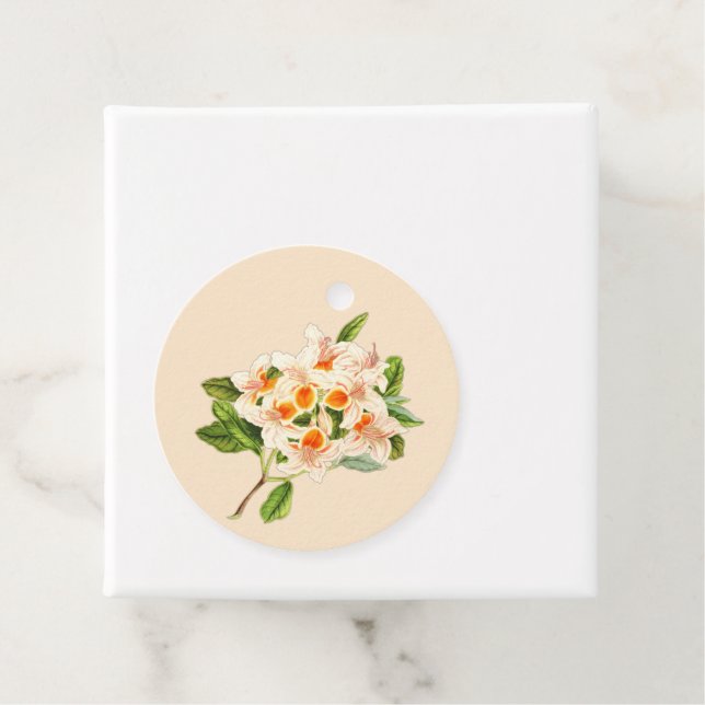 Magnificent azalea, Blumenorange Geschenkanhänger (Beispiel)