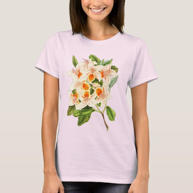 Magnificent azalea, Blumenorange T-Shirt (Vorderseite)
