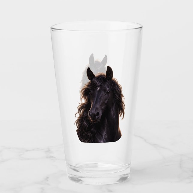 Magnificent Black Stallion Glas (Vorderseite)