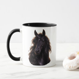 Magnificent Black Stallion Tasse