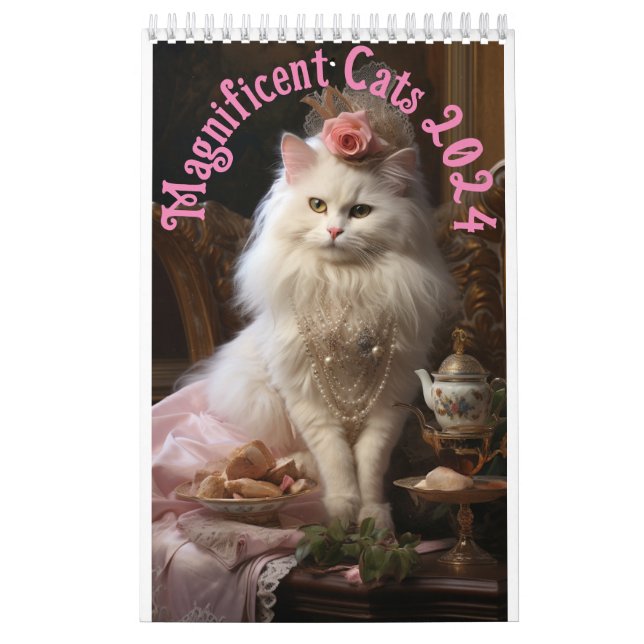 Magnificent Cats Wall Calendar 2024 Kalender (Titelbild)