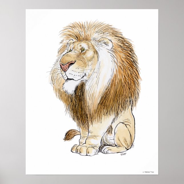 Magnificent Lion Print von Wallace Tripp Poster (Vorne)