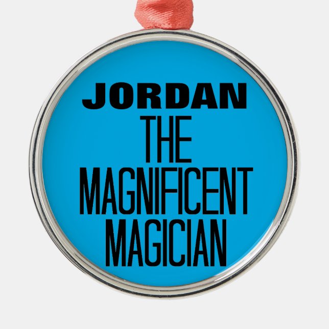 Magnificent Magician Silbernes Ornament (Vorne)