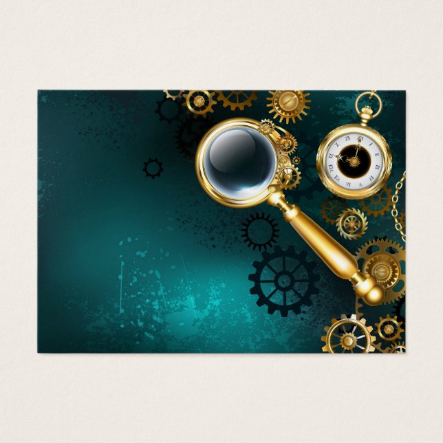 Magnifier in Steampunk Style (Vorderseite)