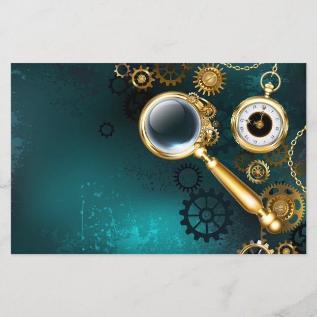 Magnifier in Steampunk Style (Vorderseite)