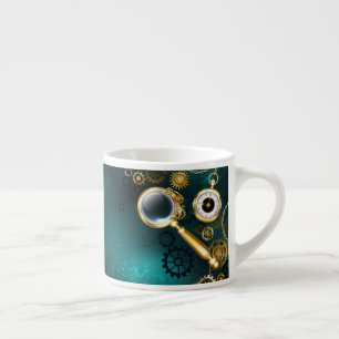 Magnifier in Steampunk Style Espressotasse