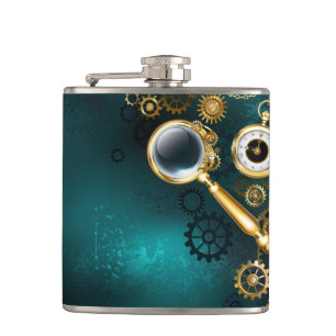 Magnifier in Steampunk Style Flachmann