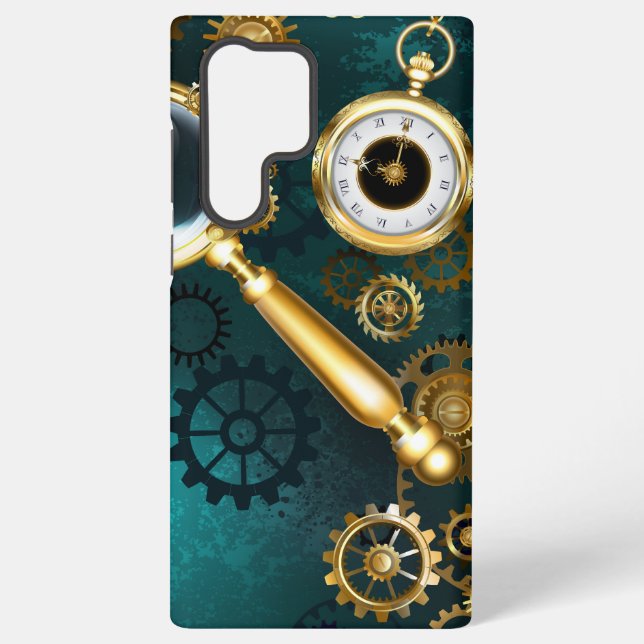 Magnifier in Steampunk Style Samsung Galaxy Hülle (Rückseite)