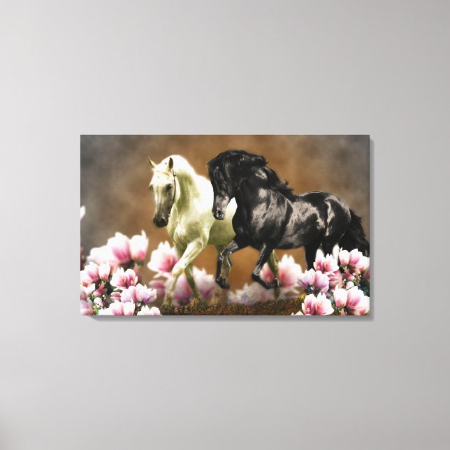 Magnolia Alley - verschnürte Canvas Leinwanddruck (Vorderseite)