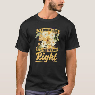 Magnolia Bauer Blume Traktor Magnolia F T-Shirt