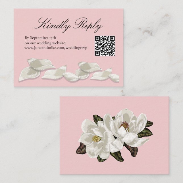 Magnolia Begleitkarte (Vorne/Hinten)