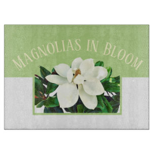 Magnolia Bloom Green Cutting Board Schneidebrett