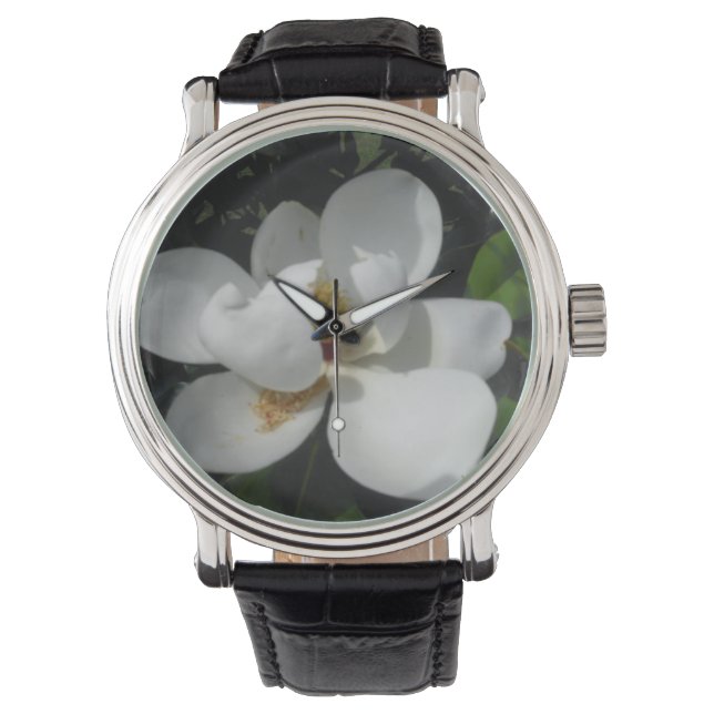 Magnolia Bloom Watch Armbanduhr (Vorderseite)
