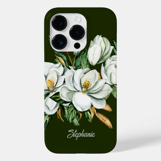 Magnolia Blossom Personalisiert Bridesmaid Case-Mate iPhone Hülle (Rückseite)