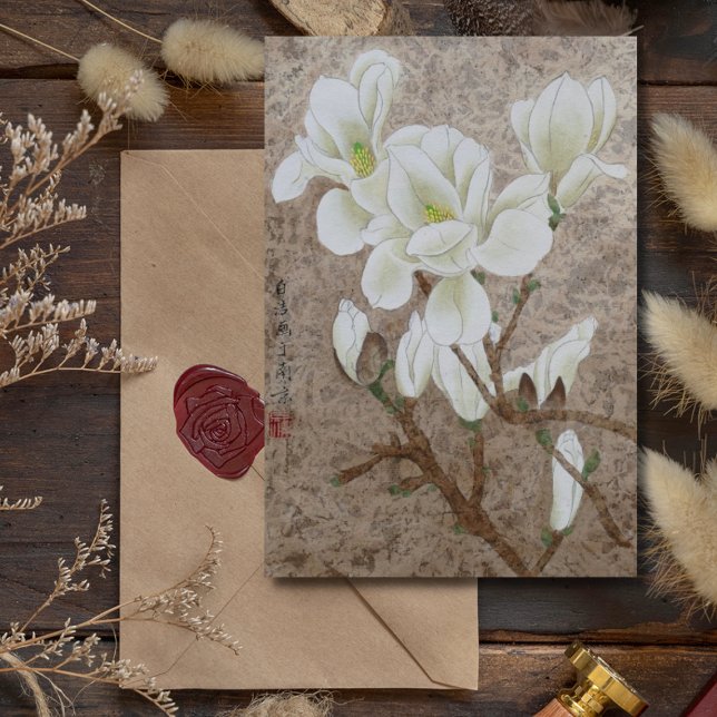 Magnolia Blossom Postkarte (Von Creator hochgeladen)