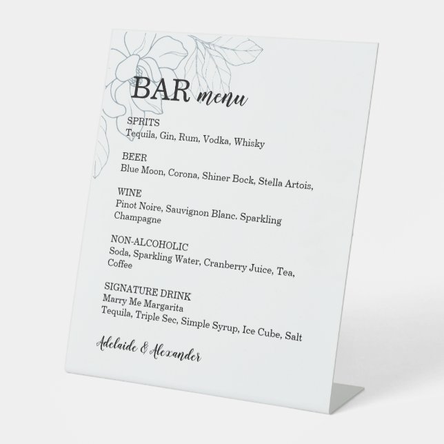 Magnolia Blue Sockelschild (Vorderseite)