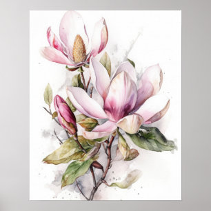 Magnolia Blume Art Print Poster