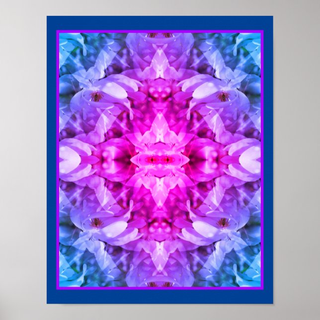 Magnolia-Blume blüht Abstrakt Poster (Vorne)