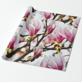Magnolia Blume Botanischer Blumenkohl Chic Geschenkpapier