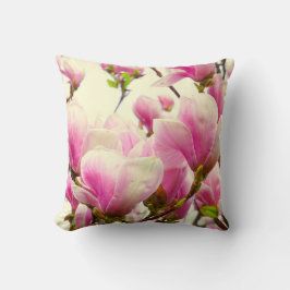 Magnolia Blume Botanischer Blumenkohl Chic Kissen