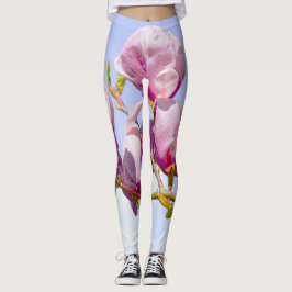 Magnolia Blume Botanischer Blumenkohl Chic Leggings