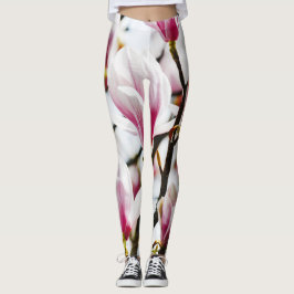 Magnolia Blume Botanischer Blumenkohl Chic Leggings