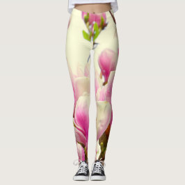 Magnolia Blume Botanisches Blumenblossom Leggings