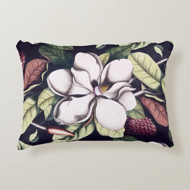 Magnolia-Blume Dekokissen (Vorderseite)