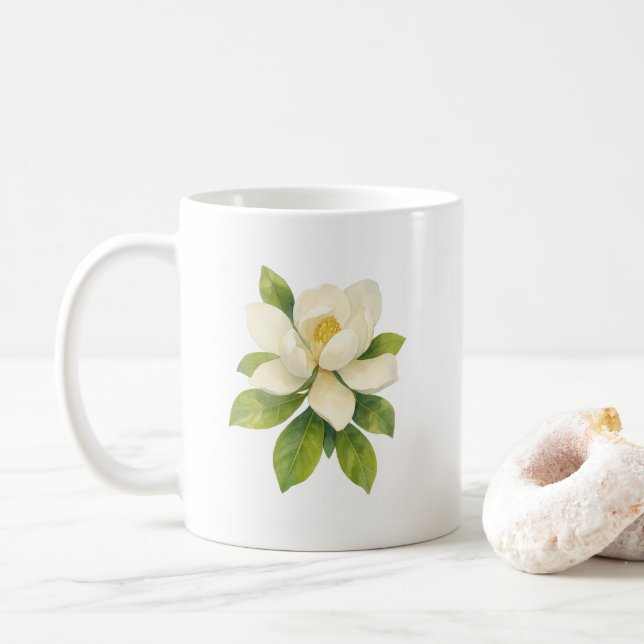 Magnolia-Blume Kaffeetasse (Mit Donut)