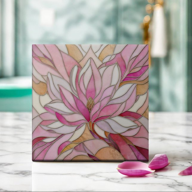 Magnolia Blume Mosaik Keramik Tile Fliese (Von Creator hochgeladen)