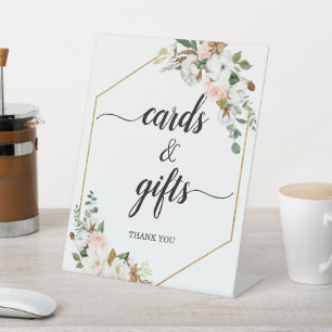 Magnolia Blumenkalligraphie Karten und Geschenke H Sockelschild
