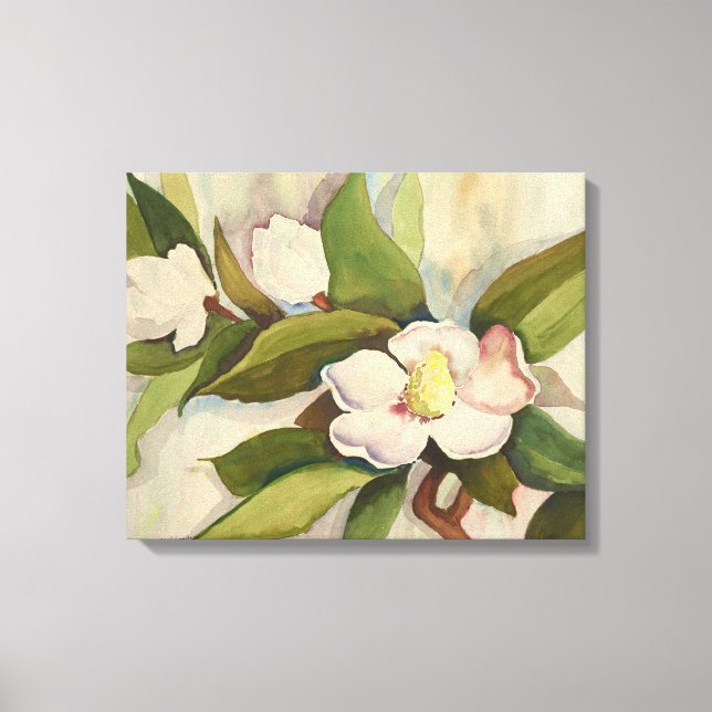 Magnolia-Blüten Leinwanddruck (Vorderseite)