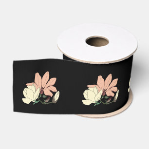 Magnolia-Blüten Ripsband