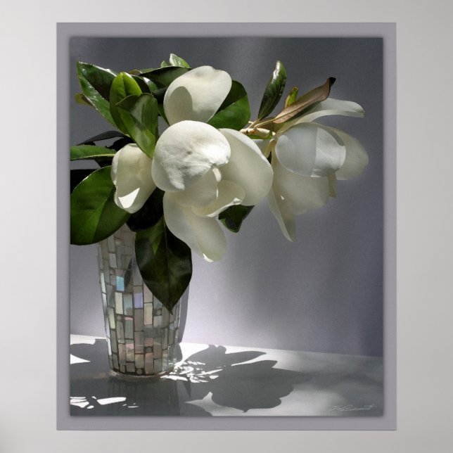 Magnolia Bouquet Print -20x24 -andere Größen auch Poster (Vorne)