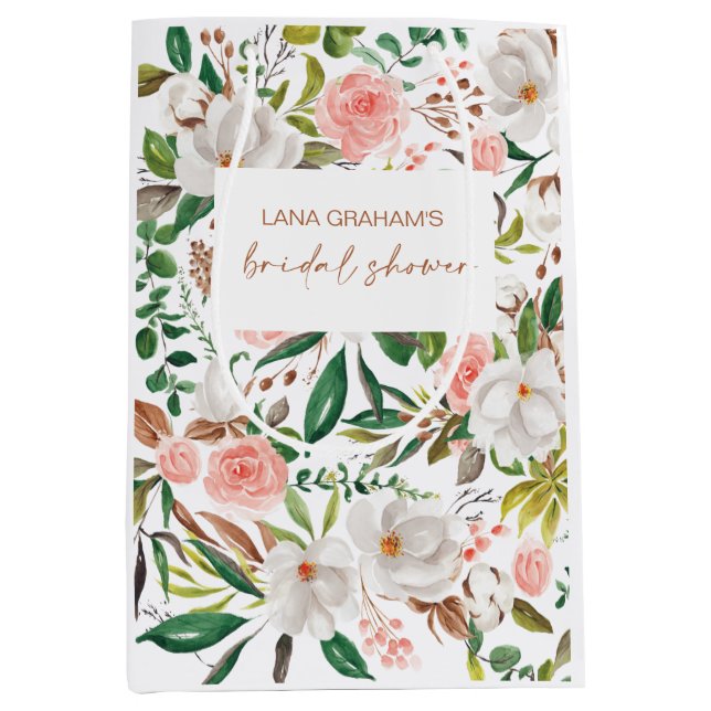 Magnolia Brautparty Geschenk für Swag Bag L201 Mittlere Geschenktüte (Vorderseite)