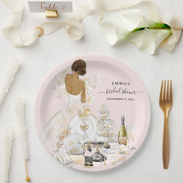 Magnolia Bride Brautparty Paper Teller (Hochzeit)