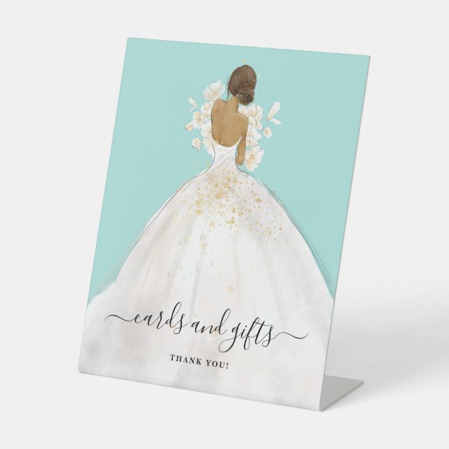 Magnolia Bride Cards and Gifts Brautparty Pedes Sockelschild (Vorderseite)