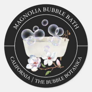 Magnolia Bubble Bath Runder Aufkleber