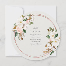 Magnolia Circle Tischnummer Cards