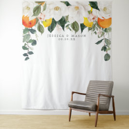 Magnolia Citrus Backdrop Foto Stand Wandteppich