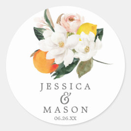 Magnolia Citrus Umschlag Aufkleber - Bevorzugen Si