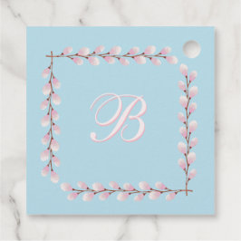 Magnolia Collection Spun Sugar Blue Hintergrund Fa Geschenkanhänger