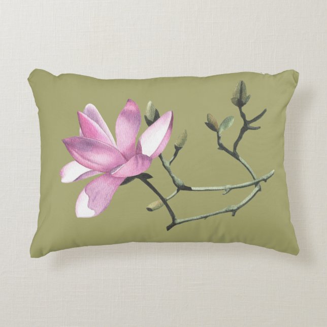 Magnolia Dekokissen (Vorderseite)