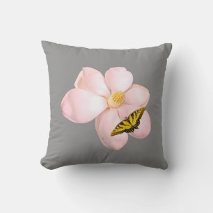 Magnolia-Druck, Value Poster Papier (Halbglanz) Kissen