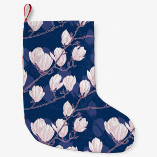 Magnolia Elegance: Frühlingsblut der Marine Kleiner Weihnachtsstrumpf